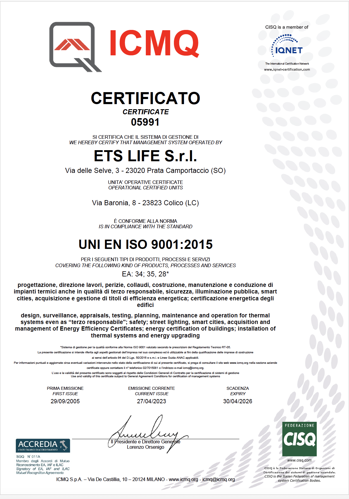 Screenshot 2025-04-22 alle 213159 Certificazioni